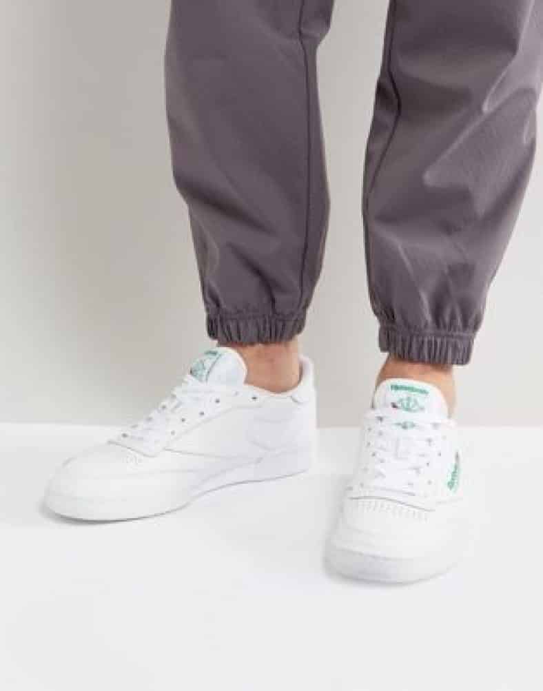 reebok club c 85 trainers in white ar0456